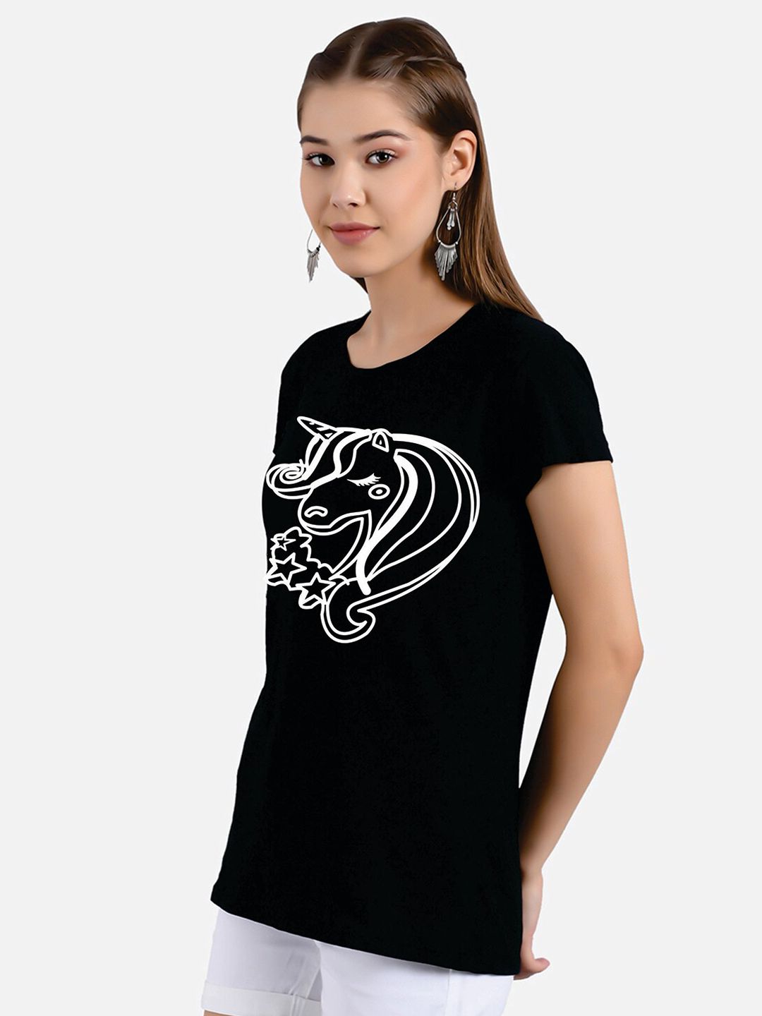 Kotty Graphic Printed Yoga T-shirt