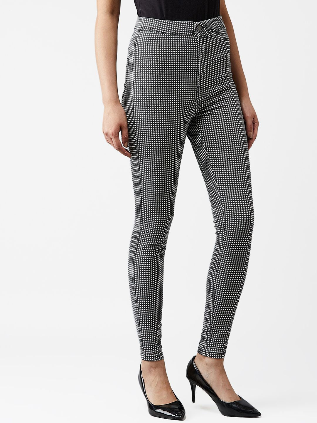 Kotty Women Grey Skinny Fit High-Rise Clean Look Jeans