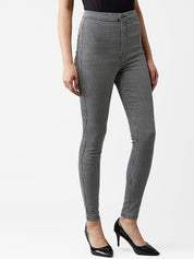 Kotty Women Grey Skinny Fit High-Rise Clean Look Jeans