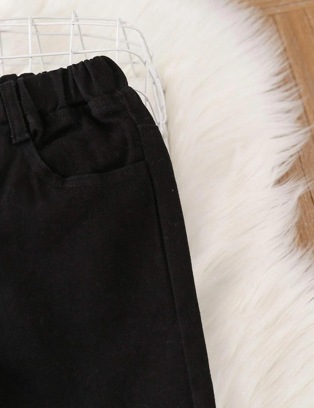 Kotty Girls Jean Fit Mid-Rise Stretchable Wide Leg  Jeans