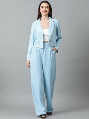 KOTTY BIZwear Basics Notched Lapel Collar Blazer With Trousers