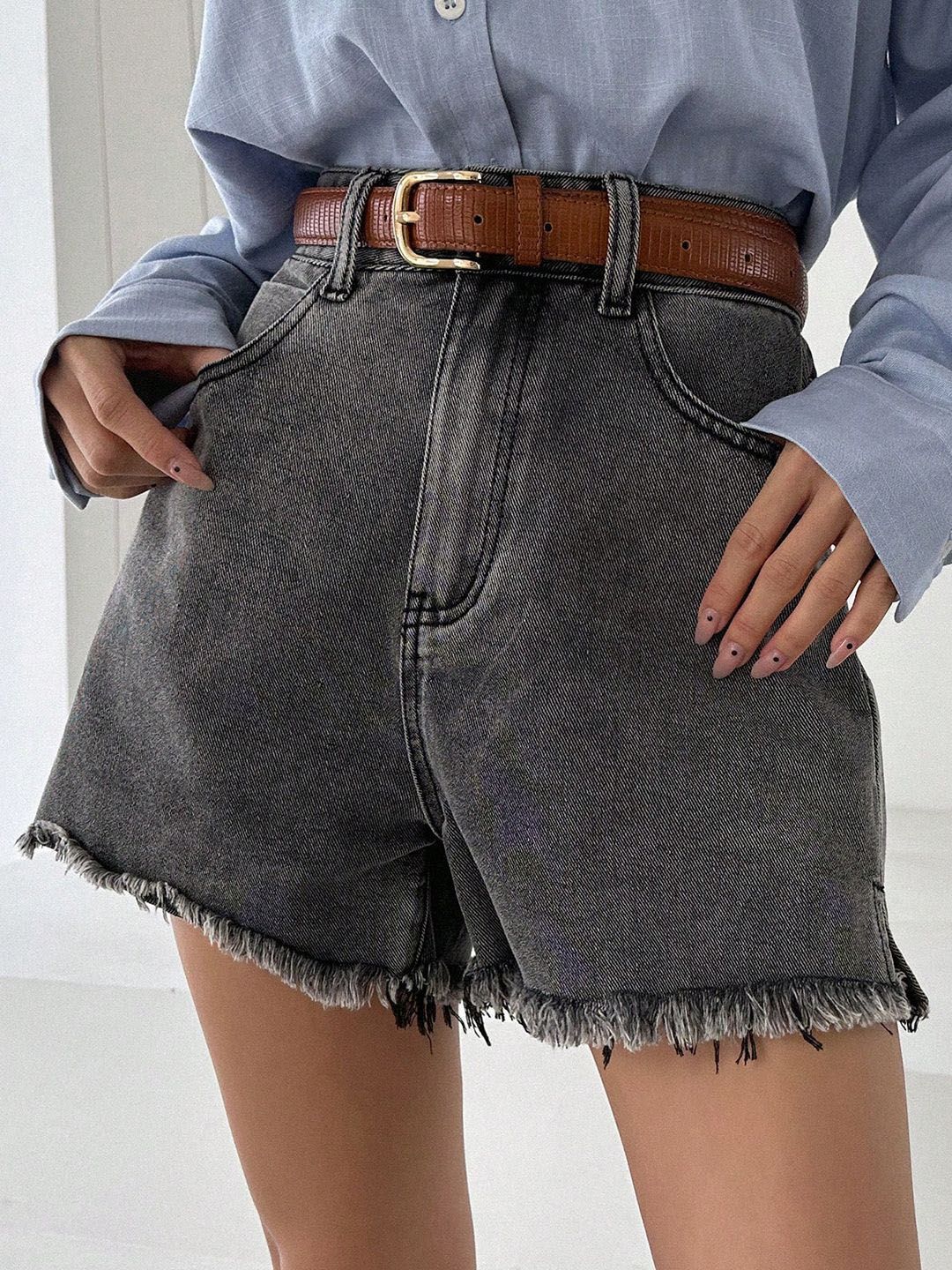 Kotty Women High-Rise Denim Shorts