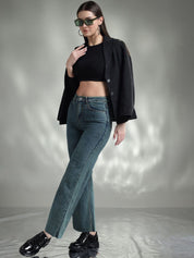 Kotty Women Jean Flared High-Rise Stretchable Jeans