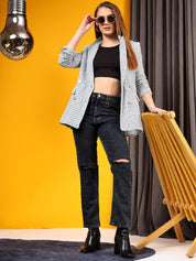 Kotty Women Jean High-Rise Mildly Distressed Light Fade Stretchable Jeans