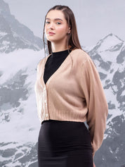 Kotty Women V-Neck Crop Cardigan