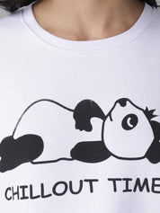 Kotty Women White Printed Sweatshirt