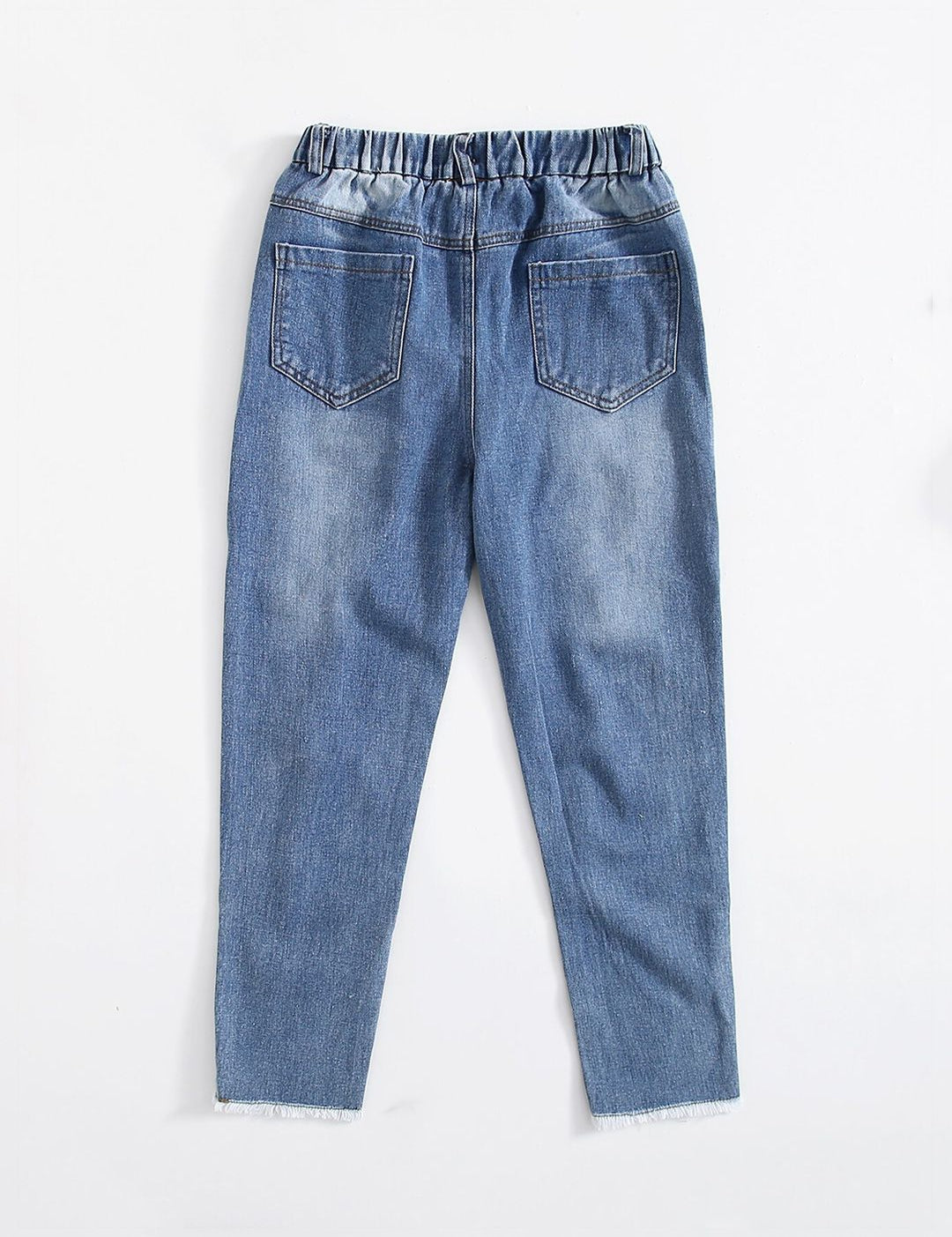 Kotty Girls Blue Jean Mildly Distressed Light Fade Jeans