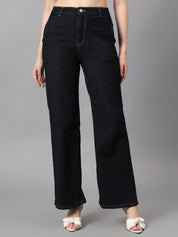 Kotty Women Straight Fit High-Rise Stretchable Jeans