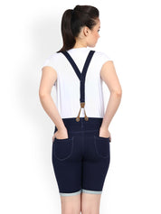 Kotty Women Blue Solid Regular Fit Denim Shorts