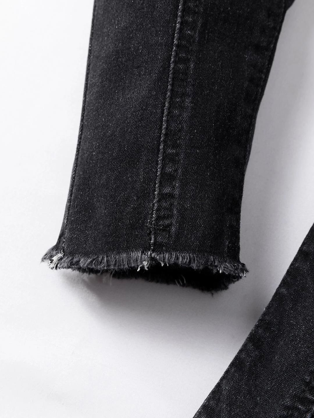 Kotty Girls Low Distress Mid-Rise Light Fade Stretchable Jeans