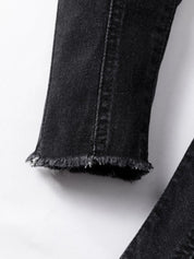 Kotty Girls Low Distress Mid-Rise Light Fade Stretchable Jeans