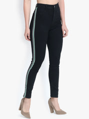 Kotty Women Black Skinny Fit High-Rise Clean Look Stretchable Jeans