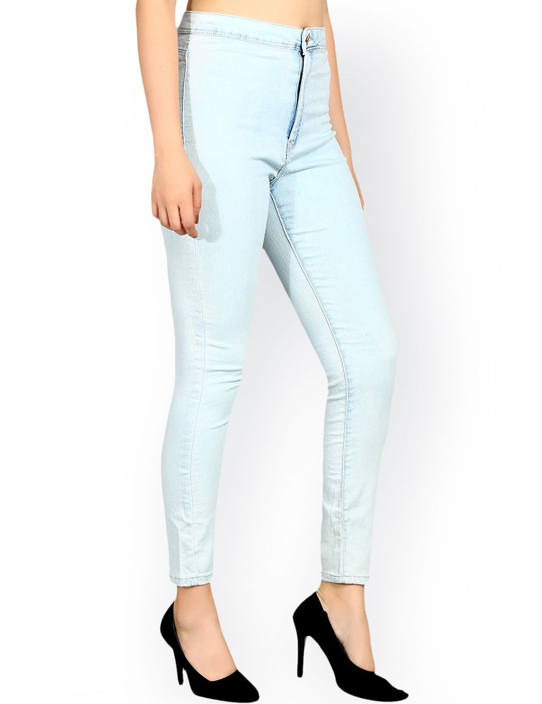 Kotty Women Blue Skinny Fit High-Rise Clean Look Stretchable Jeans