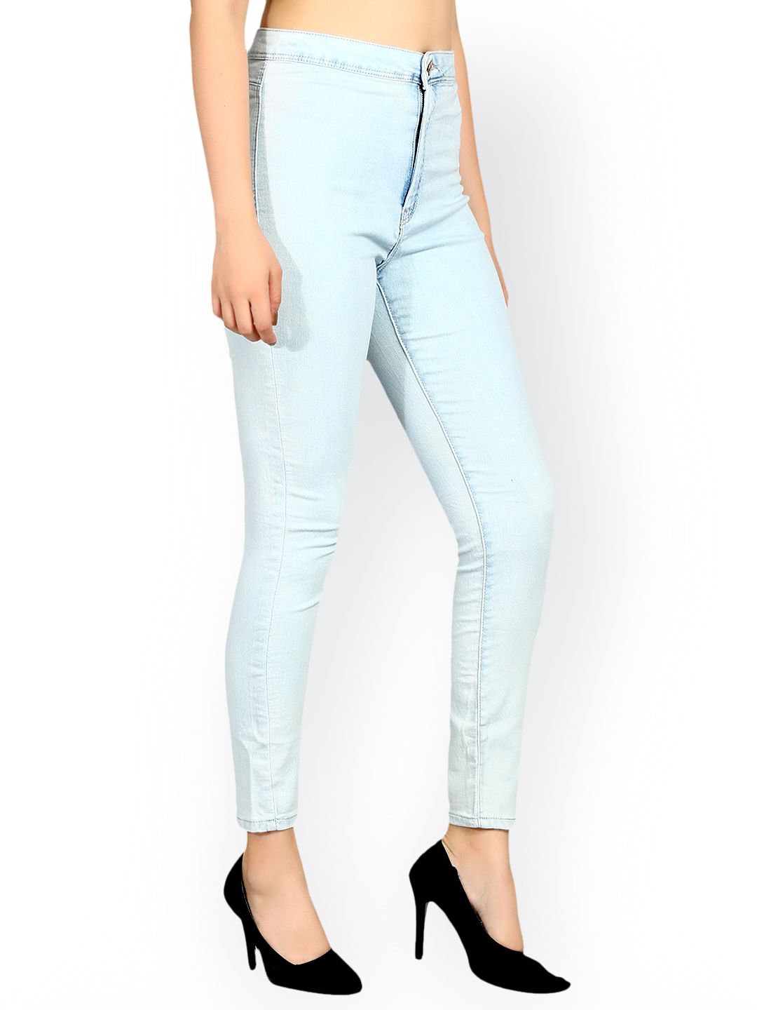 Kotty Women Blue Skinny Fit High-Rise Clean Look Stretchable Jeans
