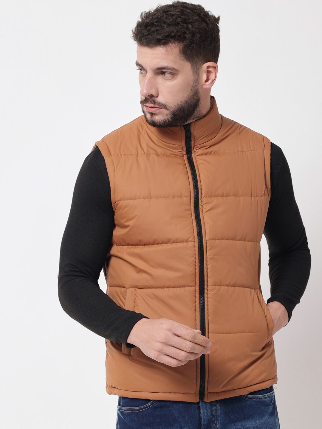 Kotty Men Yellow Outdoor Puffer Jacket