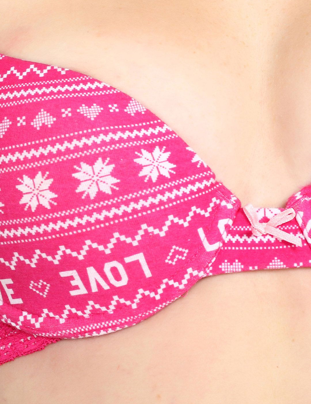 Kotty Women Pink Printed Lingerie Set KTTIW120