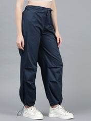 Kotty Women High-Rise Easy Wash Cotton Cargos Trousers
