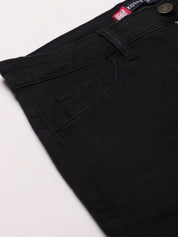 Kotty Women Black Bootcut High-Rise Clean Look Stretchable Jeans