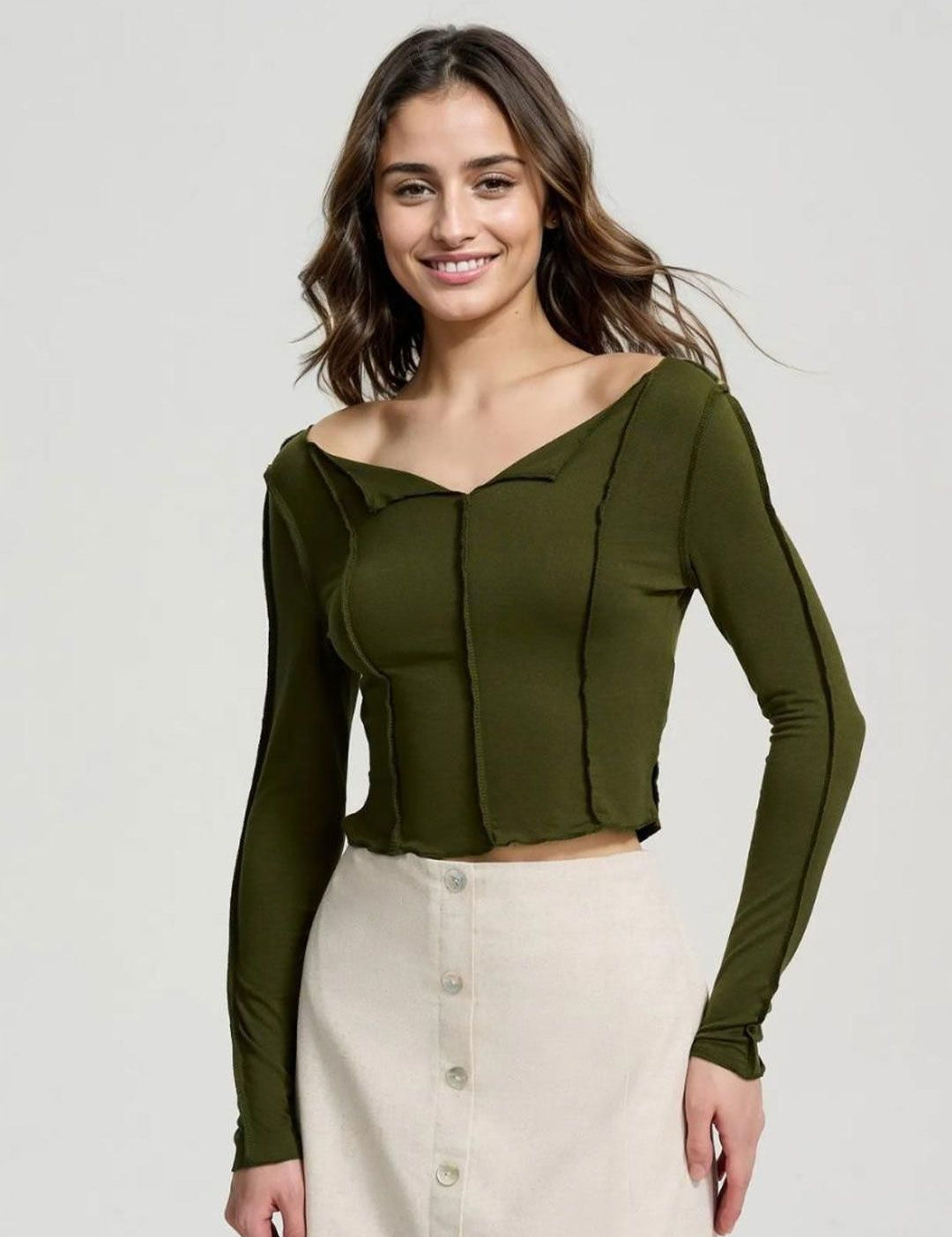 Kotty Women Cotton Fitted Crop Top