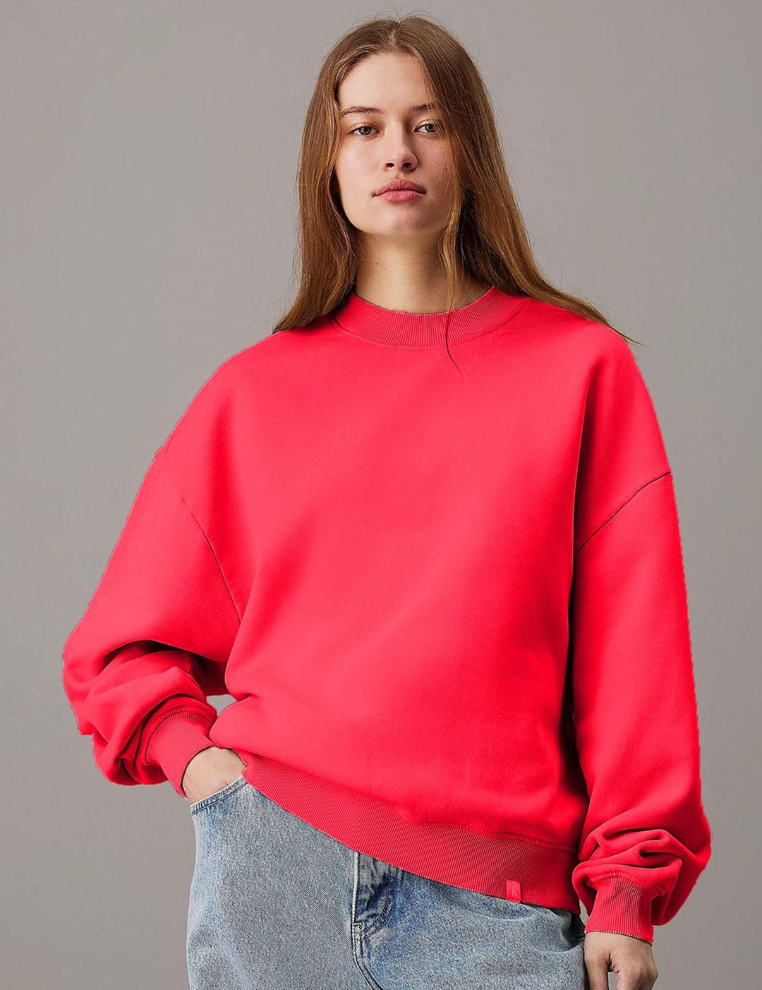 Kotty Women Round Neck Long Sleeves Pullover Sweatshirt