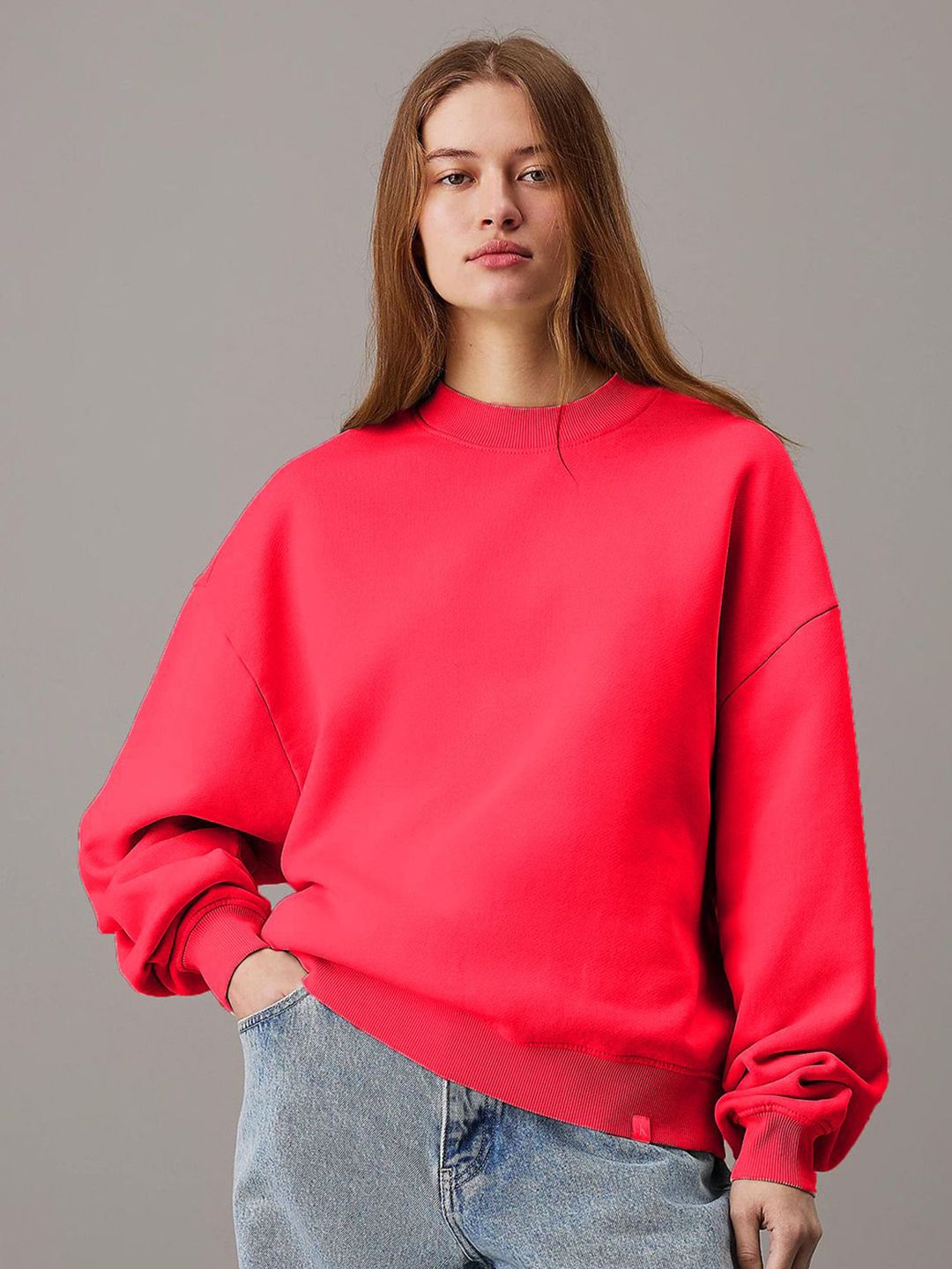 Kotty Women Round Neck Long Sleeves Pullover Sweatshirt