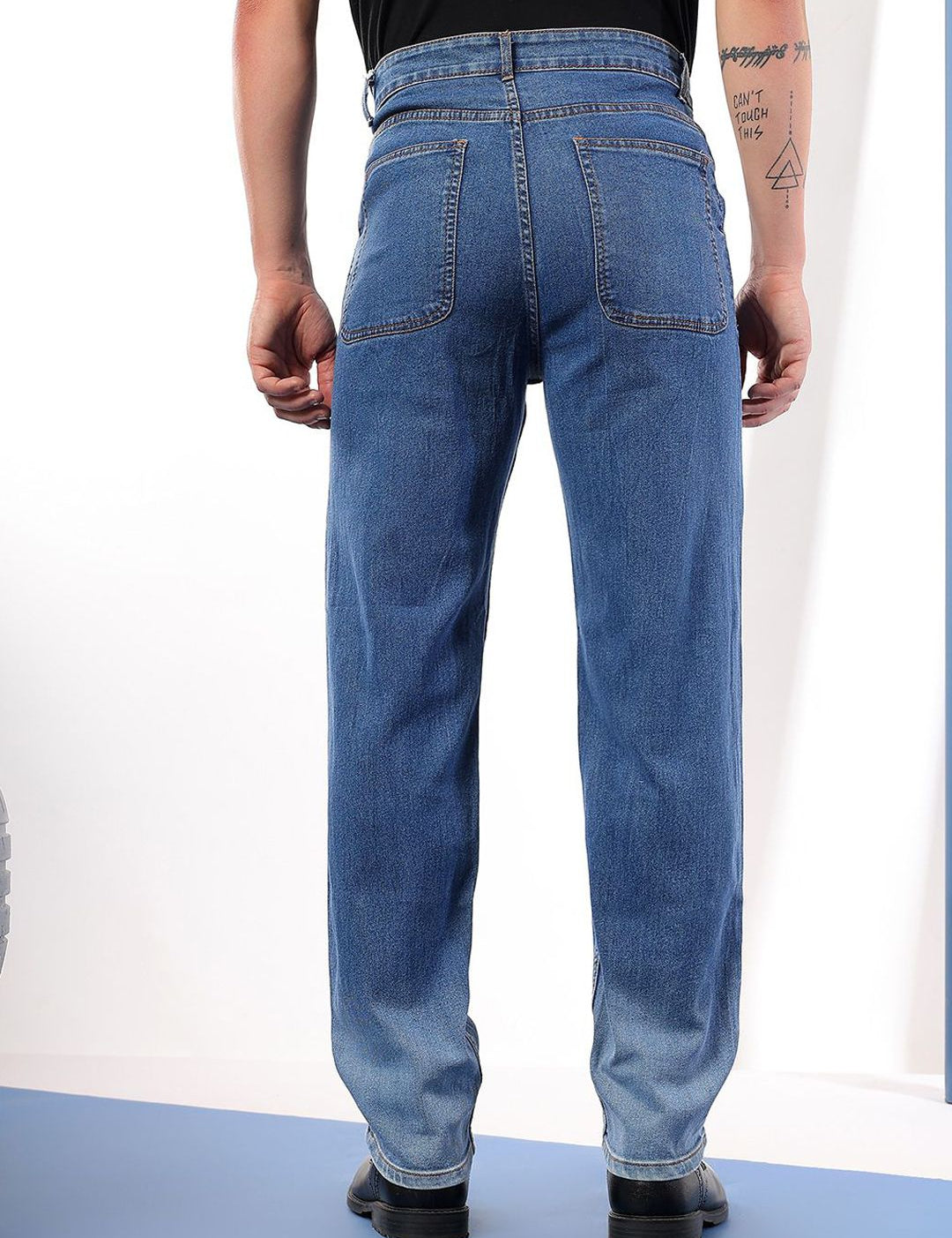 Kotty Men Comfort Regular Fit Mid-Rise Stretchable Jeans