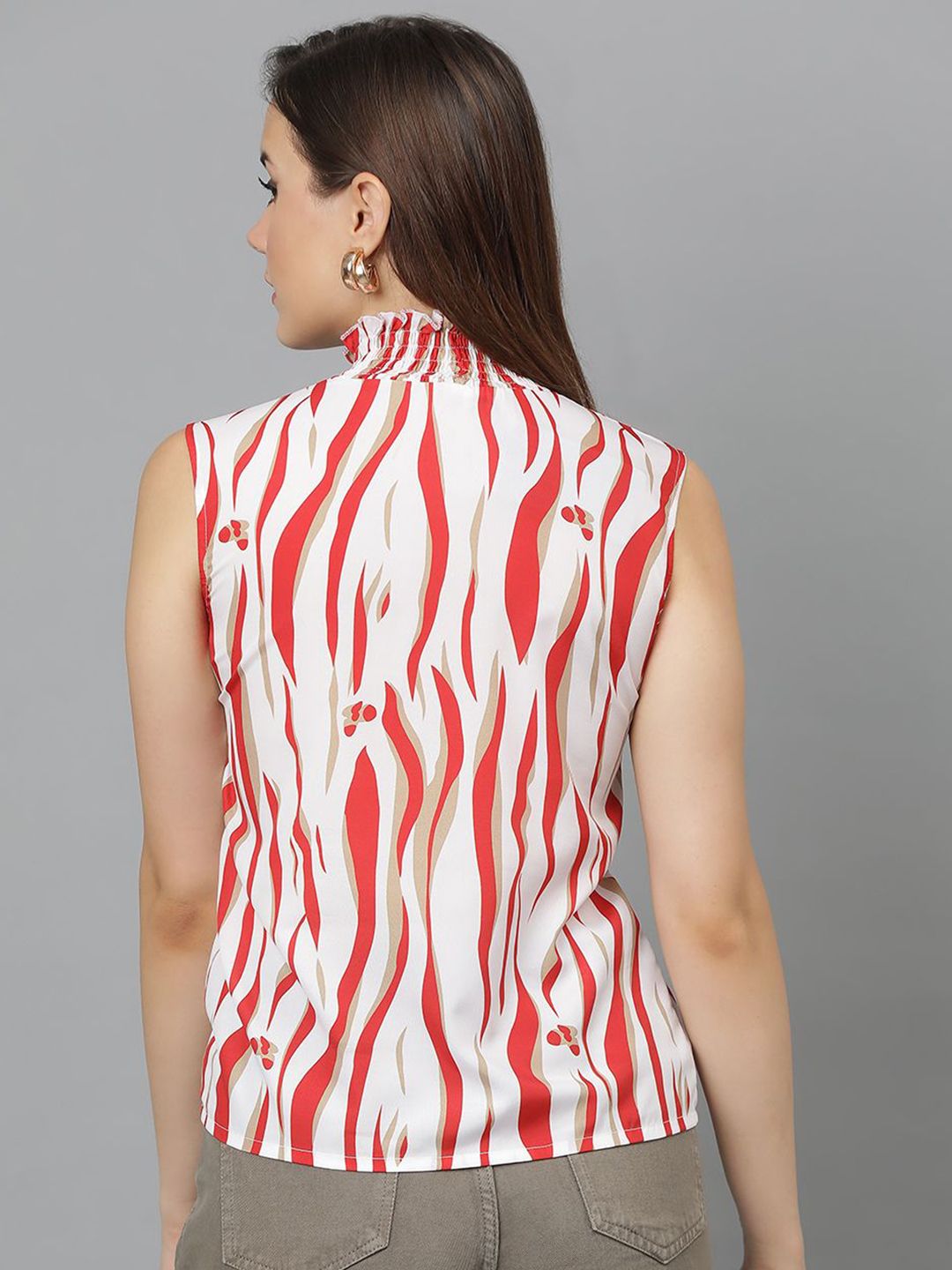 Kotty Print Crepe Top