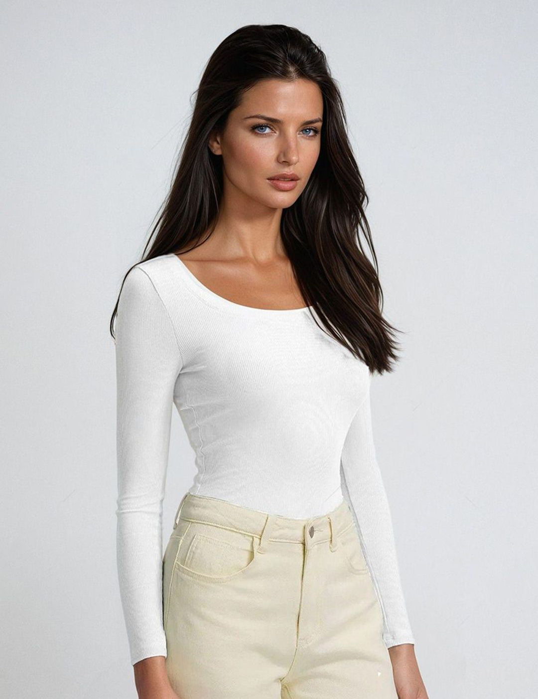 Kotty Women Solid Scoop Neck Top