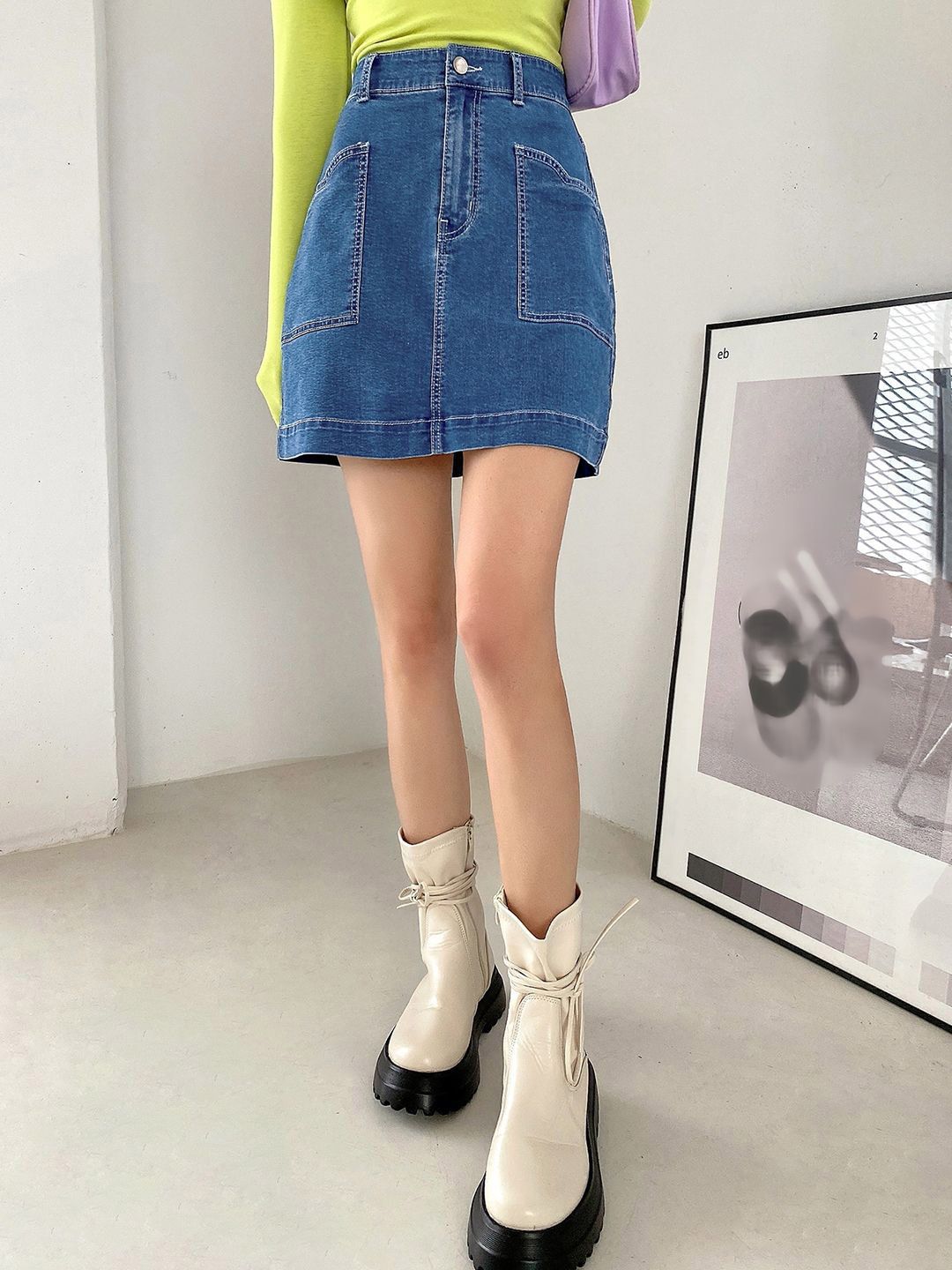 Kotty A-Line Above Knee Length Skirt