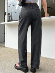 Kotty Women Cotton Straight Fit High-Rise Stretchable Jeans