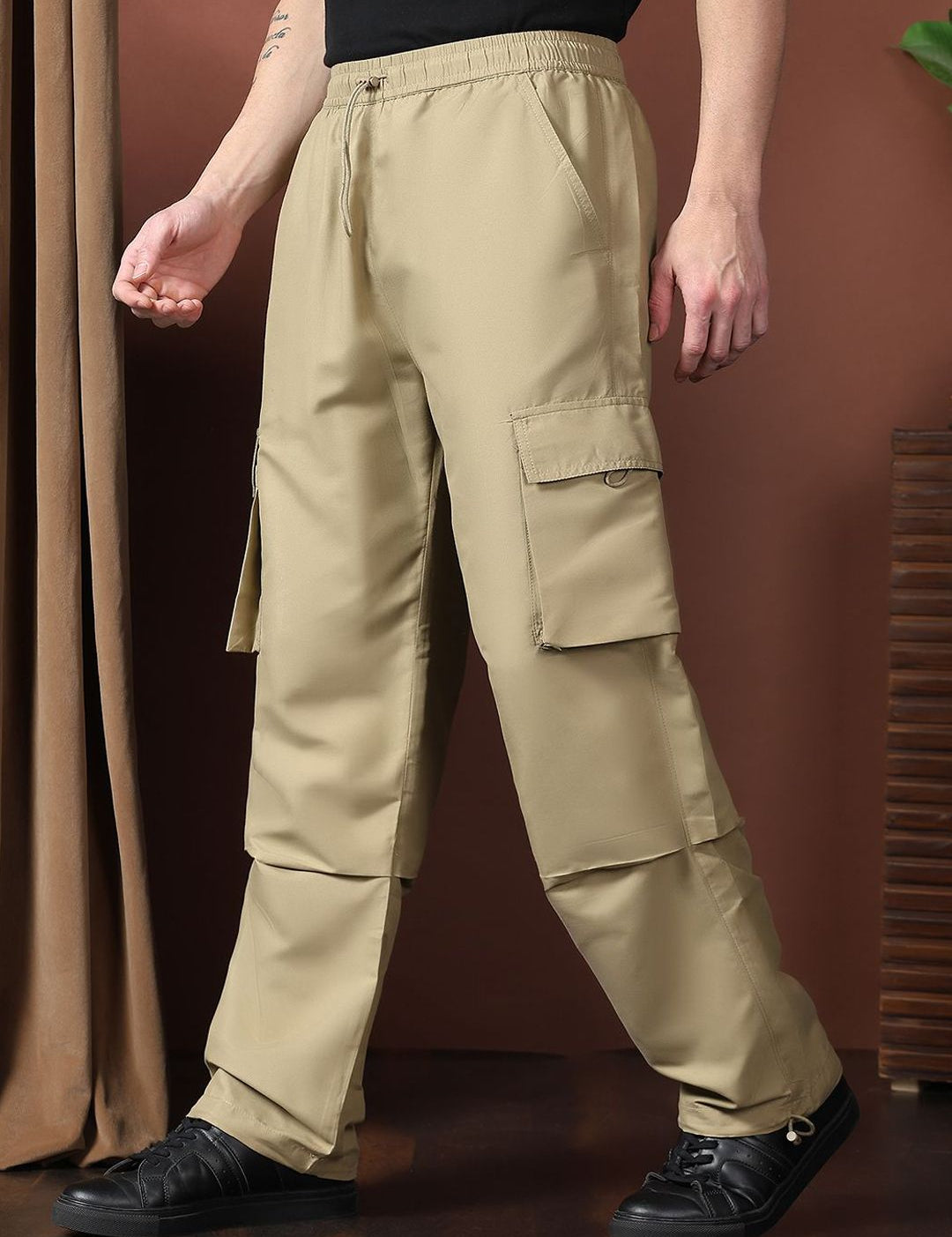 Kotty Men Relaxed Easy Wash Cargos Trousers