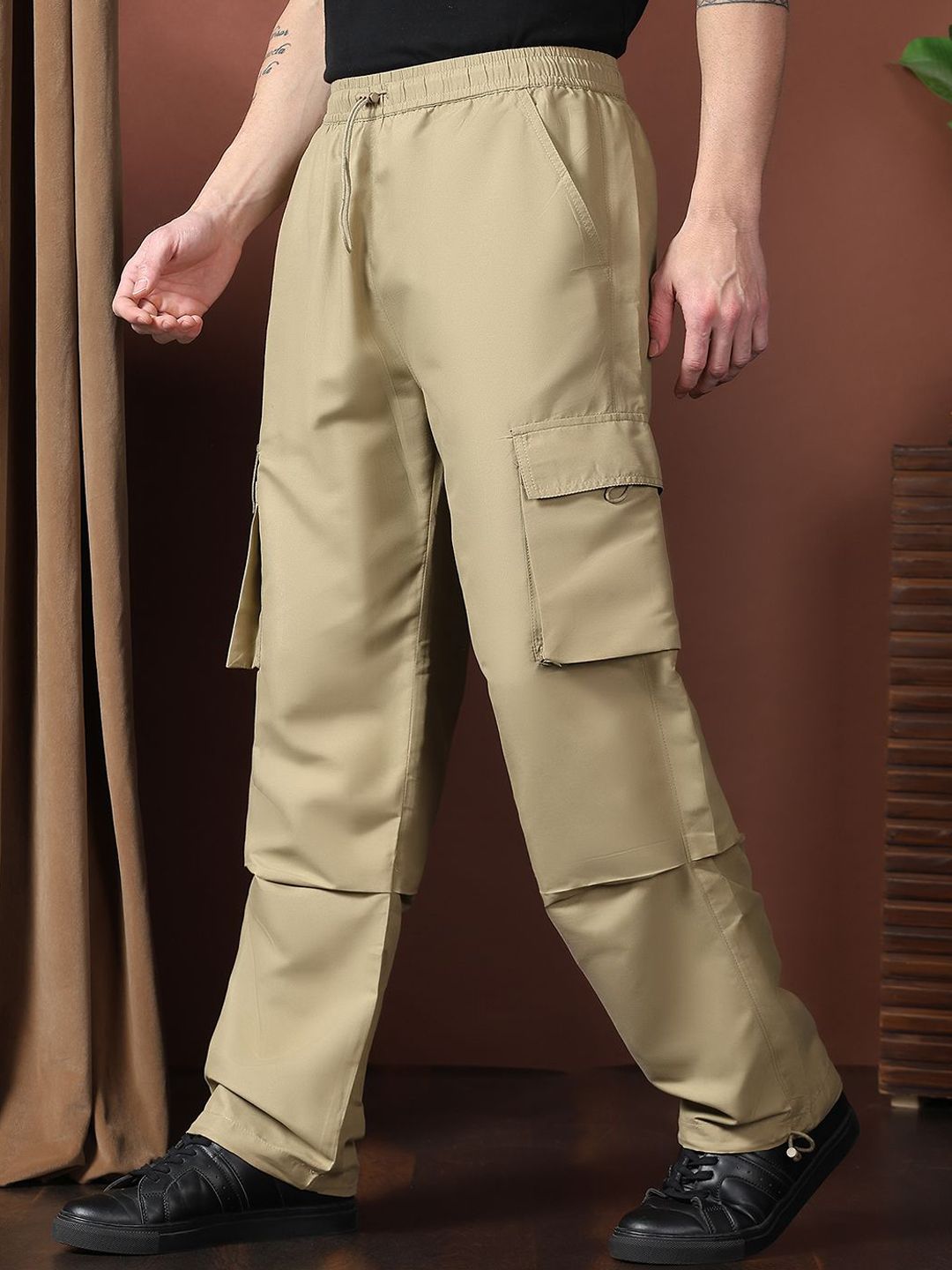 Kotty Men Relaxed Easy Wash Cargos Trousers