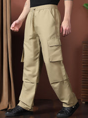 Kotty Men Relaxed Easy Wash Cargos Trousers