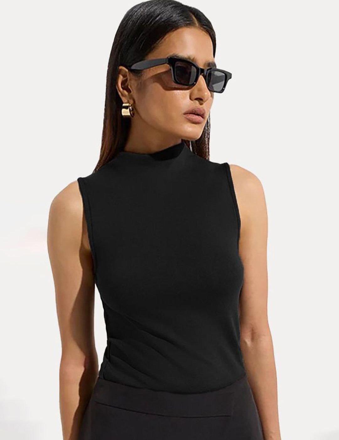 Kotty Women High Neck Sleeveless Top