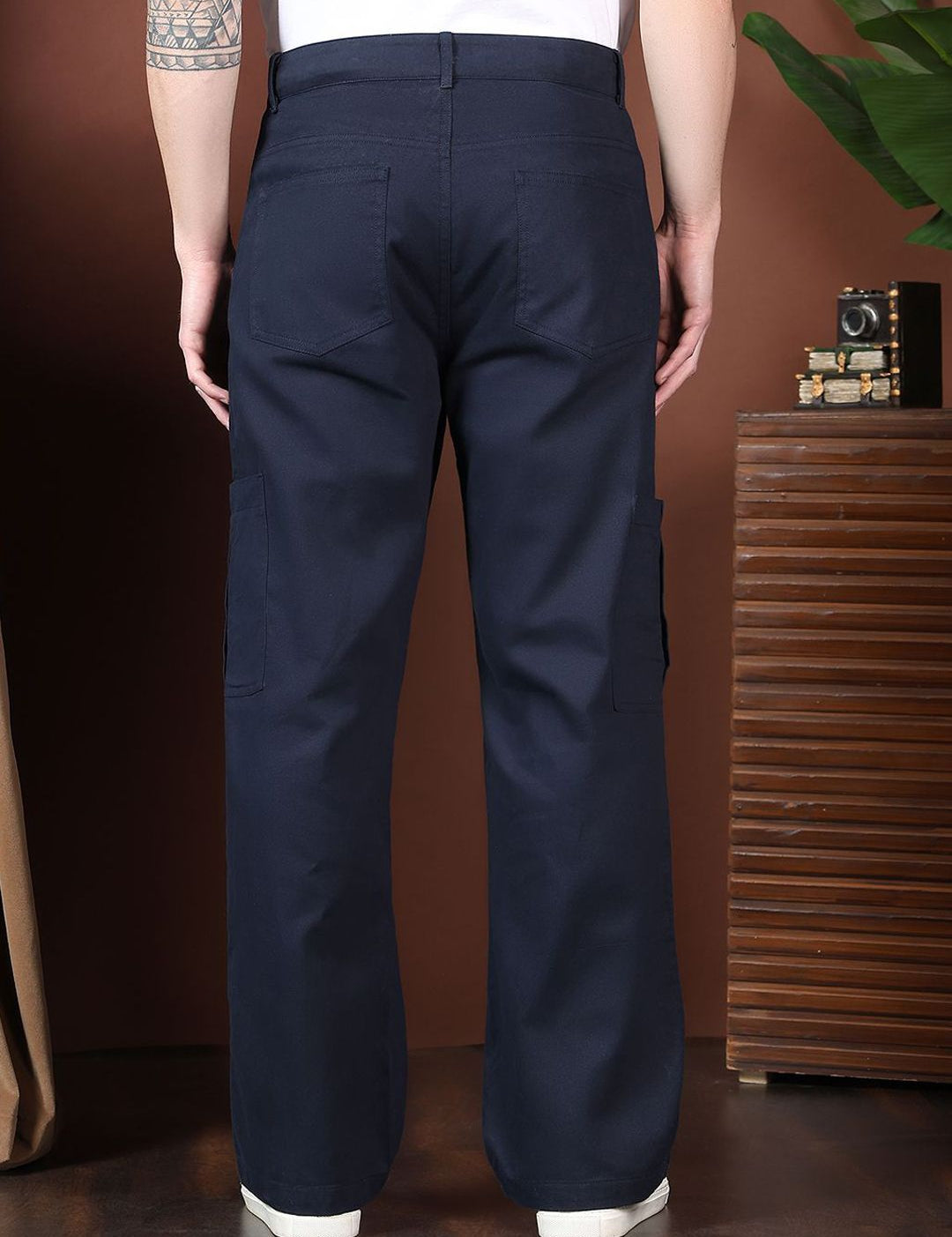 Kotty Men Relaxed Easy Wash Cargos Trousers