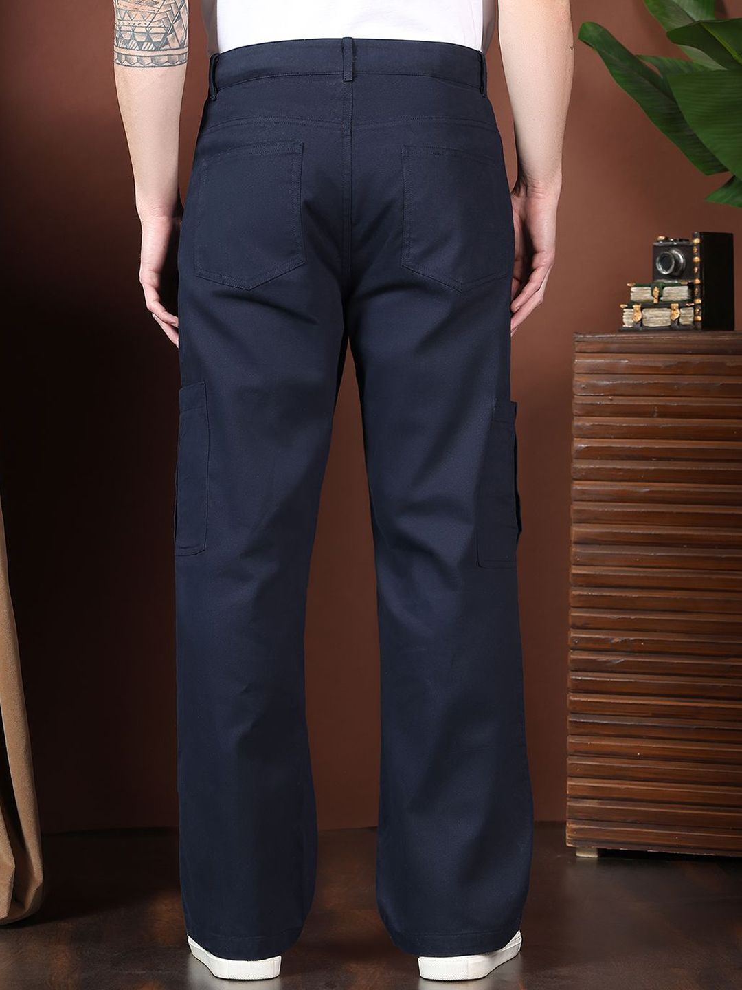 Kotty Men Relaxed Easy Wash Cargos Trousers