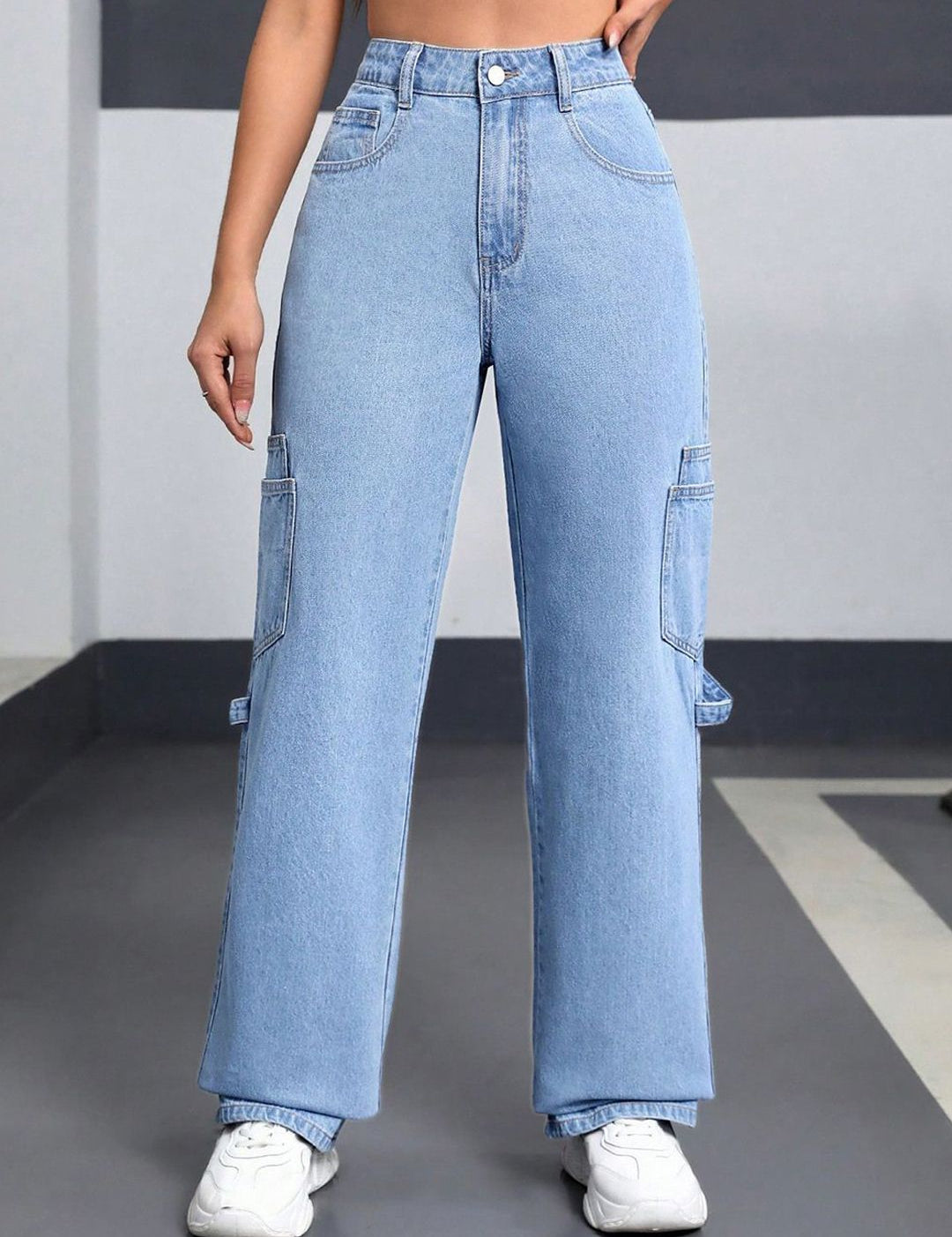 Kotty Women Straight Fit High-Rise Stretchable Jeans