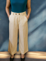 Kotty Women High-Rise Easy Wash Pleated Trousers