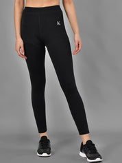 Kotty Women Black Solid Tights