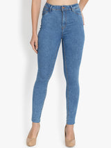 Kotty Women Blue Skinny Fit High-Rise Clean Look Jeans