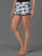 Kotty Women Checked Regular Fit Hot Pants Low-Rise Shorts