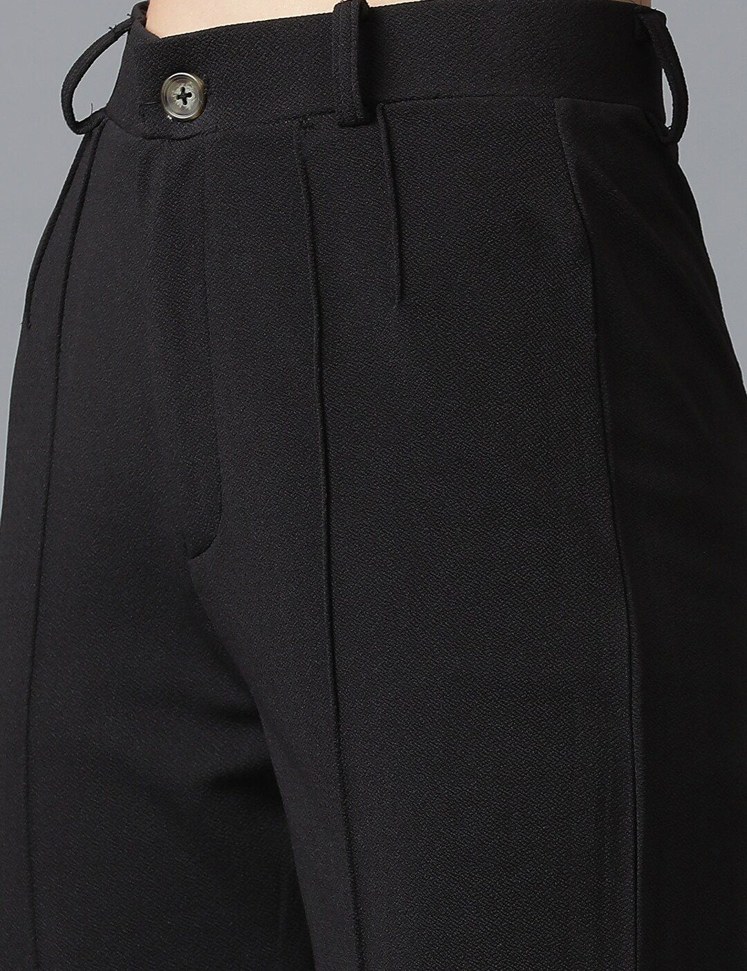 KOTTY BIZwear Black Shawl Neck Coat With Trousers