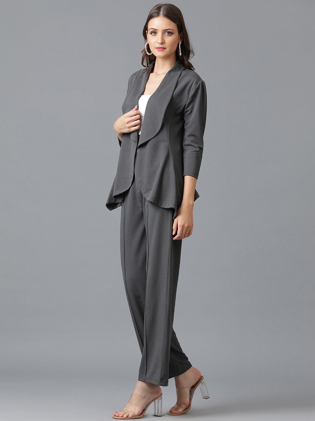 KOTTY BIZwear Shawl Neck Coat With Trouser