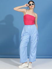 Kotty Women Regular Fit High Waist Cargos