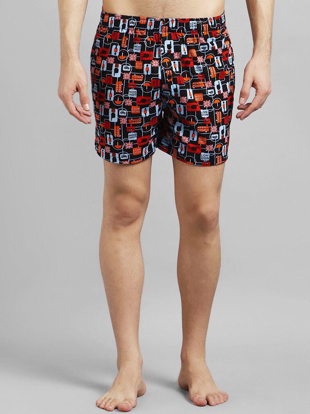 Kotty Men Pack of 2 Blue & Red Printed Boxers KTT2PCMENSBOXERSET39S