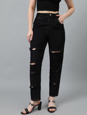 Kotty Women Jean Slim Fit Mildly Distressed Stretchable Jeans
