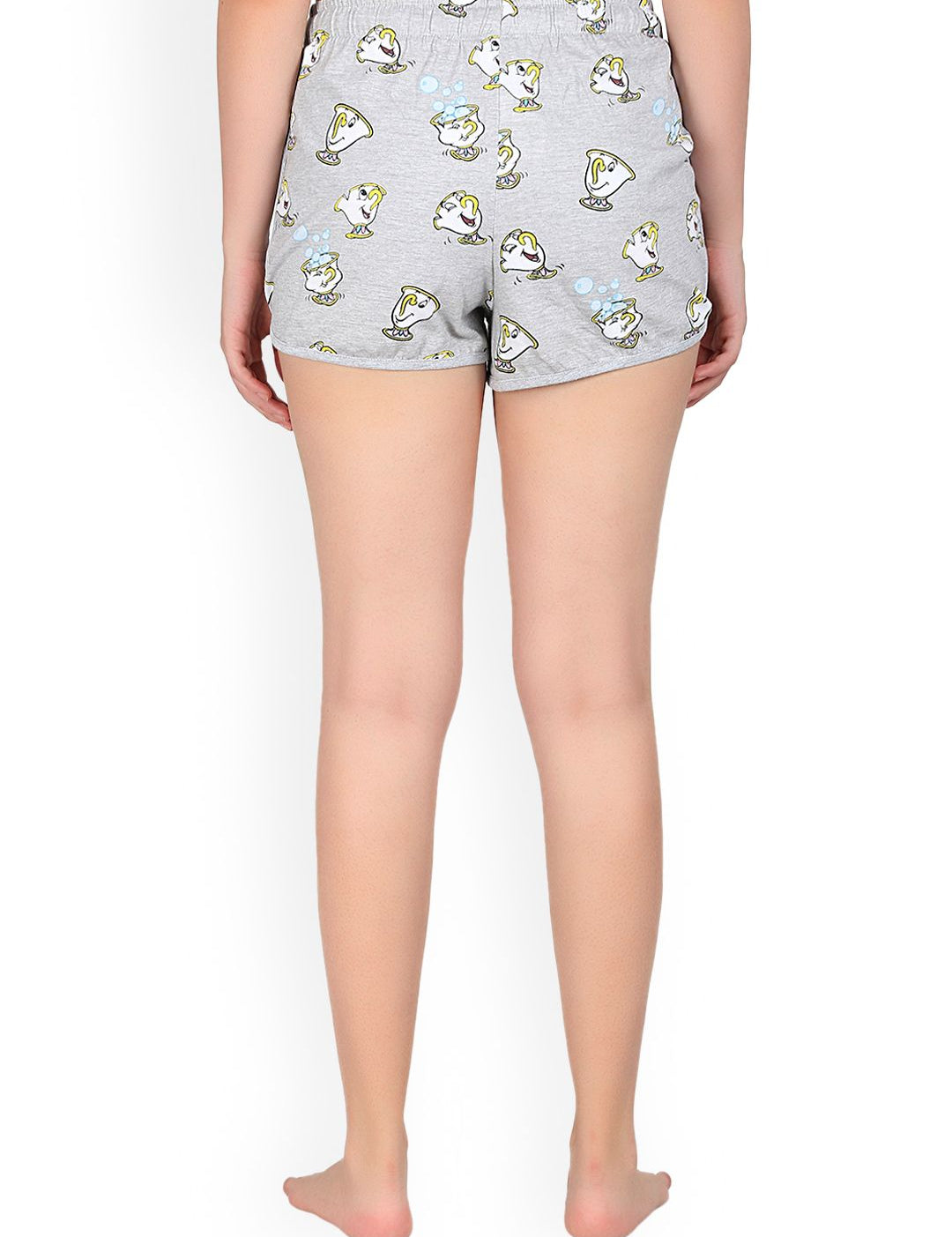 Kotty Women Grey Printed Lounge Shorts KTTSLEEPSHORTS228