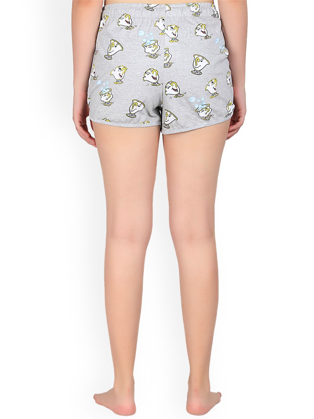 Kotty Women Grey Printed Lounge Shorts KTTSLEEPSHORTS228