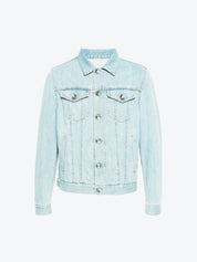 Kotty Men Solid Spread Collar Denim Jacket