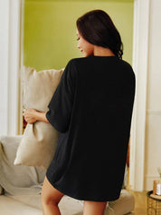 Kotty Conversational Printed Oversize Cotton T-shirt